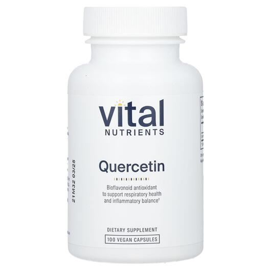 Основное фото товара Vital Nutrients, Кверцетин, Quercetin 250 mg, 100 капсул