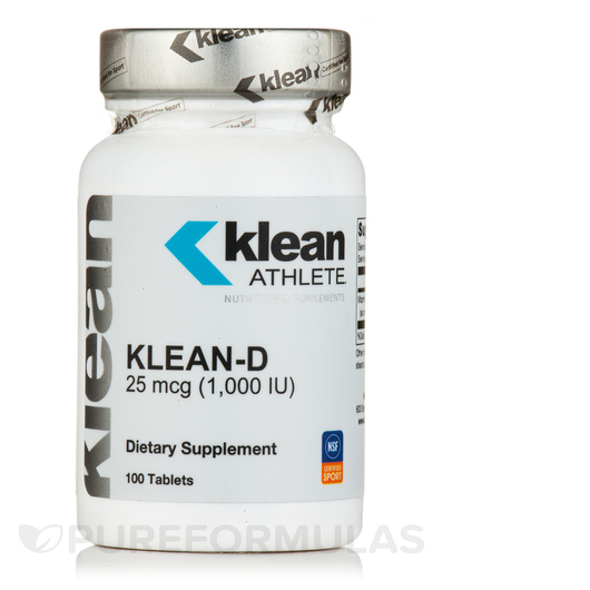 Основное фото товара Klean Athlete, Жиросжигатели, Klean-D 1000 IU, 100 таблеток