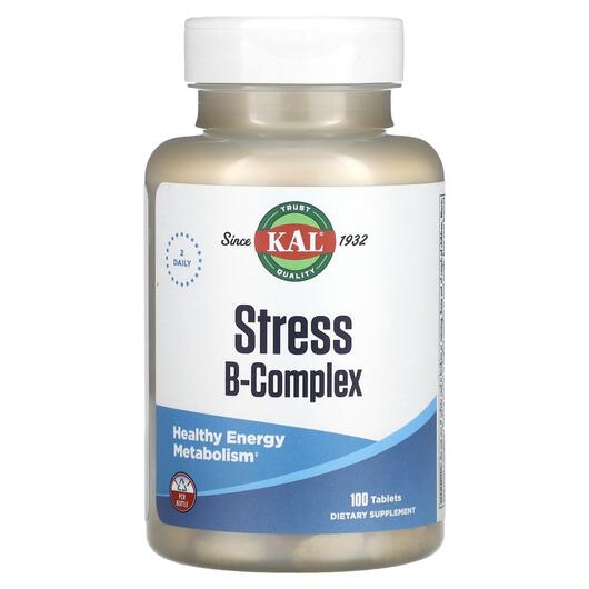 Основное фото товара KAL, B-комплекс, Stress B Complex, 100 таблеток