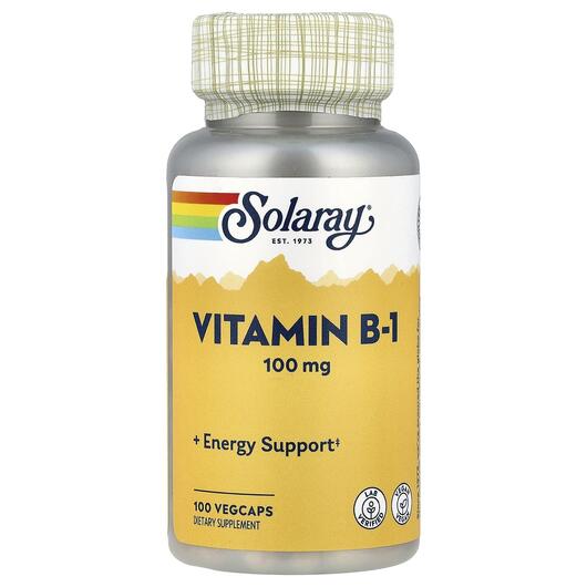 Основное фото товара Vitamin B-1 with Aloe Vera, Витамин B-1 с алоэ вера 100 мг, 100 к