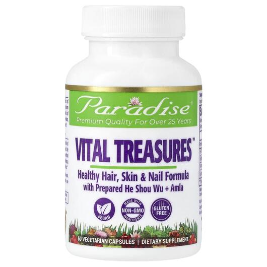 Основное фото товара Кожа ногти волосы, Vital Treasures Hair Skin & Nails, 60 капс