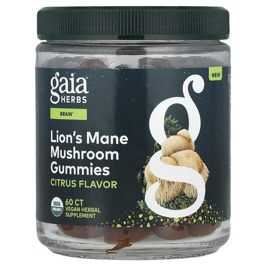 Основное фото товара Грибы, Lion's Mane Mushroom Gummies Citrus, 60 таблеток