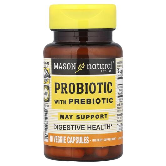 Основное фото товара Probiotic with Prebiotic 40 Veggie, Пробиотик с пребиотиком, 40 к