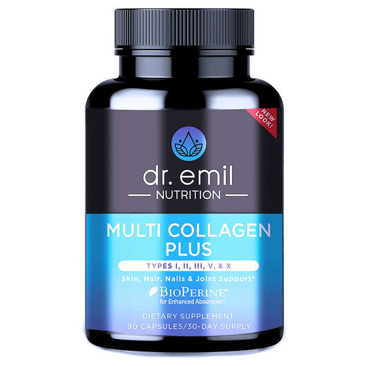 Основное фото товара Коллаген Типов 1-2-3-5-10, Multi Collagen Plus, 90 капсул