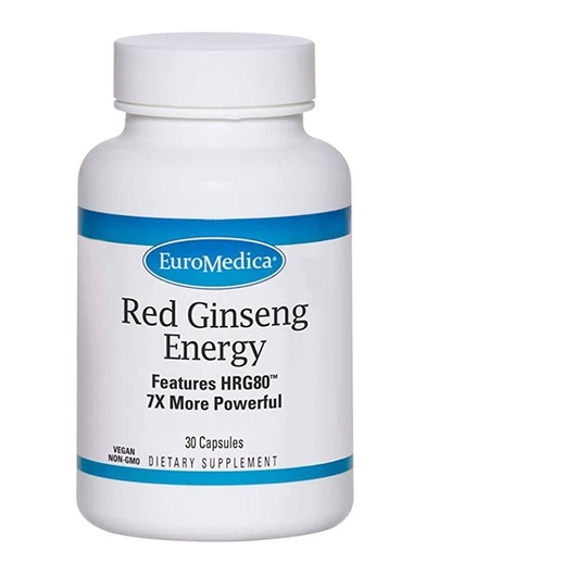 Основное фото товара EuroMedica, Корейський женьшень, Red Ginseng Energy, 30 капсул