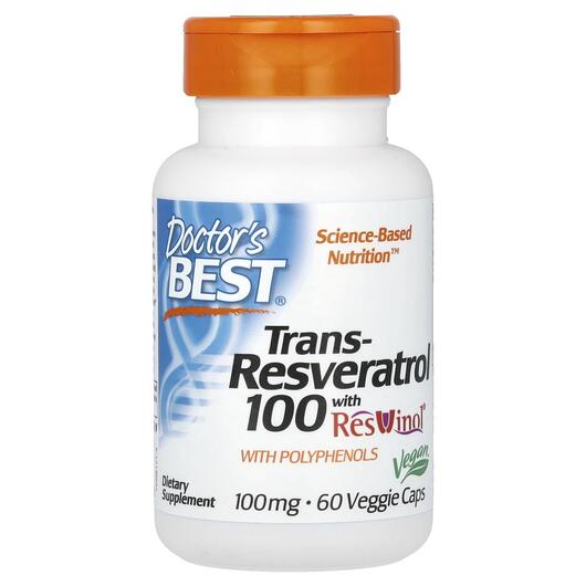 Основное фото товара Транс-Ресвератрол 100 мг, Trans-Resveratrol 100 mg, 60 капсул