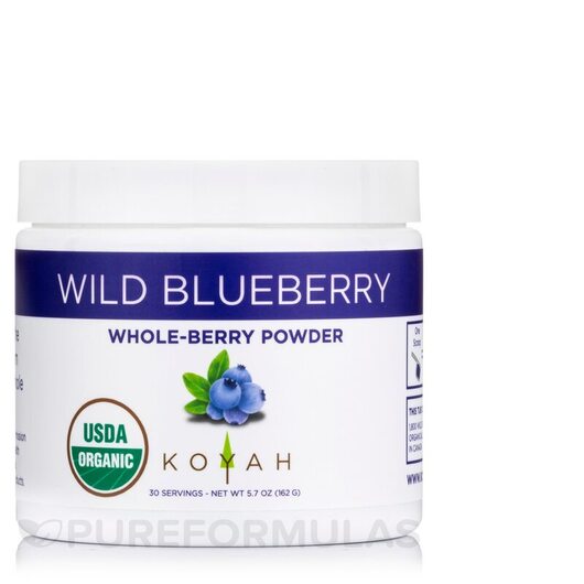 Основное фото товара Голубика, Organic Freeze-Dried Wild Blueberry Powder, 162 г