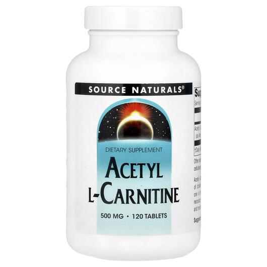 Основное фото товара Acetyl L-Carnitine 500 mg 120, Ацетил L-Карнитин 500 мг, 120 табл