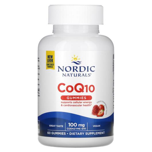 Основное фото товара Коэнзим CoQ10, CoQ10 Gummies Strawberry 100 mg, 60 таблеток