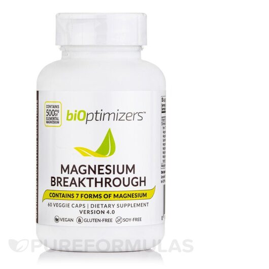 Основное фото товара BiOptimizers, Магний, Magnesium Breakthrough, 60 капсул