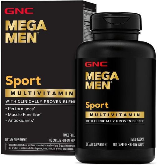 Основное фото товара GNC, Витамины Мега Мен, Mega Men Sport, 180 таблеток