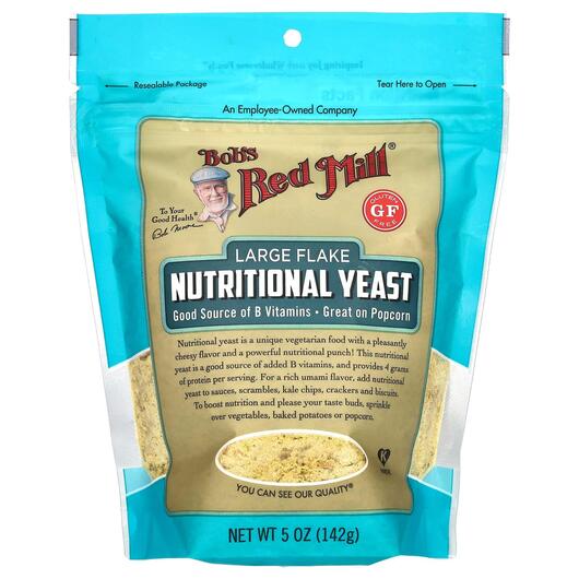 Основное фото товара Пищевые дрожжи без глютена, Large Flake Yeast, 142 г
