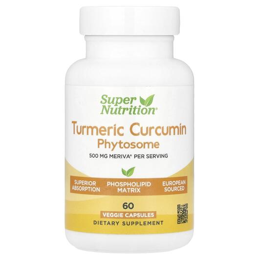 Основное фото товара Куркумин, Turmeric Curcumin Phytosome Meriva 500 mg, 60 капсул