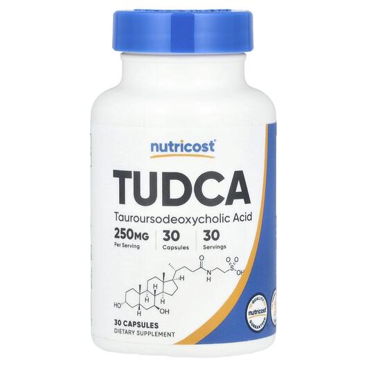 Основное фото товара Nutricost, Тудка, TUDCA 250 mg, 30 капсул