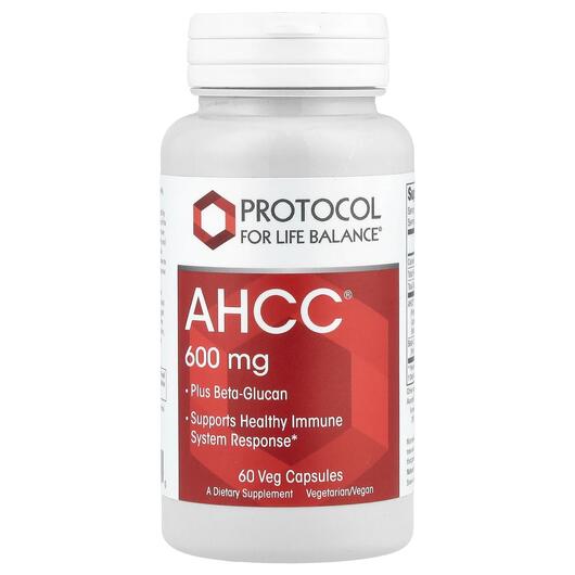 Основное фото товара Экстракт мицелия базидиомицетов, AHCC Plus Beta-Glucan, 60 капсул