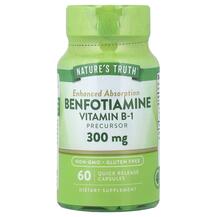 Бенфотіамін Benfotiamine 300 mg Nature's Truth 60 капсул