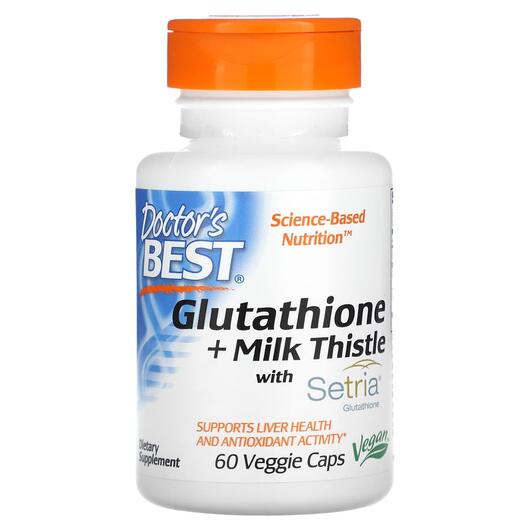 Основное фото товара Doctor's Best, L-Глутатион, Glutathione + Milk Thistle, 60 к