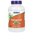 Фото товару NOW, Fenugreek 500 mg, Гуньба 500 мг, 250 капсул