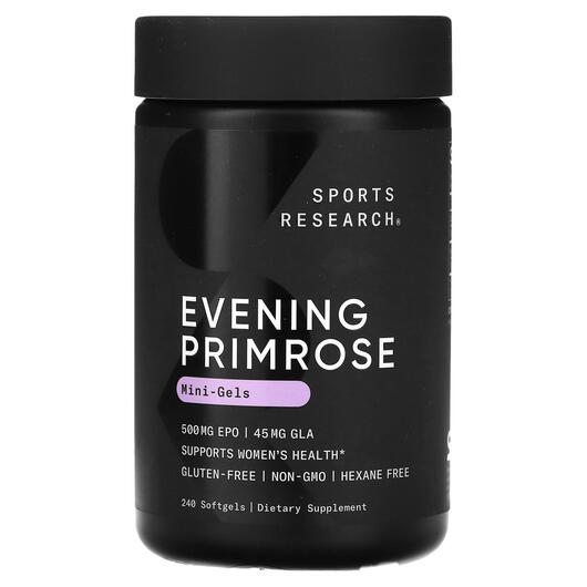 Основное фото товара первоцвет 500 мг, Evening Primrose 500 mg 240, 240 капсул
