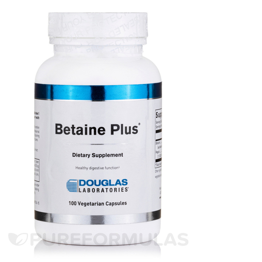 Основное фото товара Douglas Laboratories, Бетаин, Betaine Plus, 100 капсул