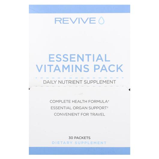 Основное фото товара Revive, Витамины, Essential Vitamins Pack, 30 шт
