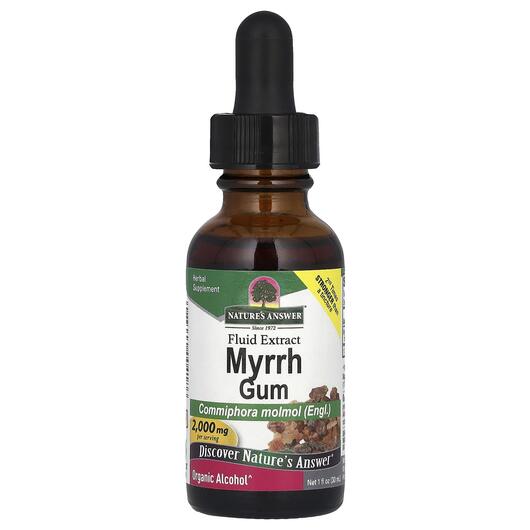 Основное фото товара Мирра смола, Myrrh Organic Alcohol 2000 mg, 30 мл