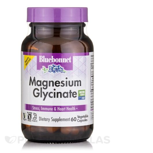 Основное фото товара Магний Глицинат, Magnesium Glycinate, 60 капсул