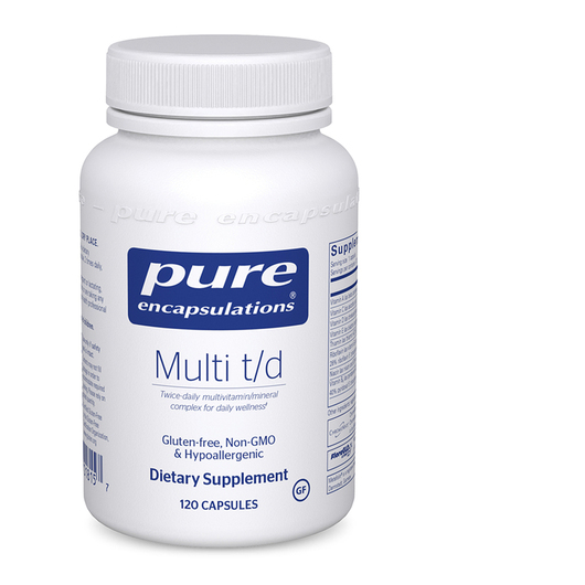 Основное фото товара Pure Encapsulations, Мультивитамины, Multi t/d, 120 капсул