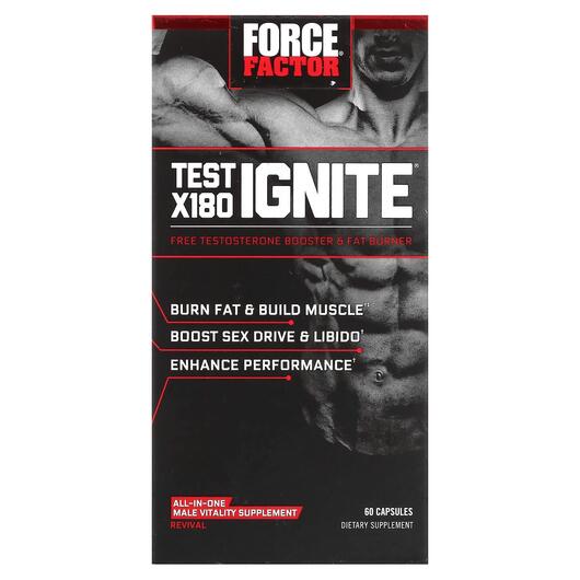 Основное фото товара Test X180 Ignite Free Testosterone, Тестостероновый бустер, 60 ка