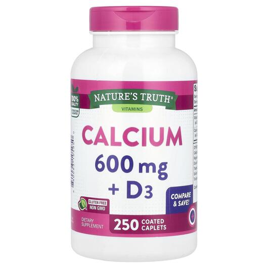 Основное фото товара Nature's Truth, Кальций, Calcium + D3, 250 таблеток