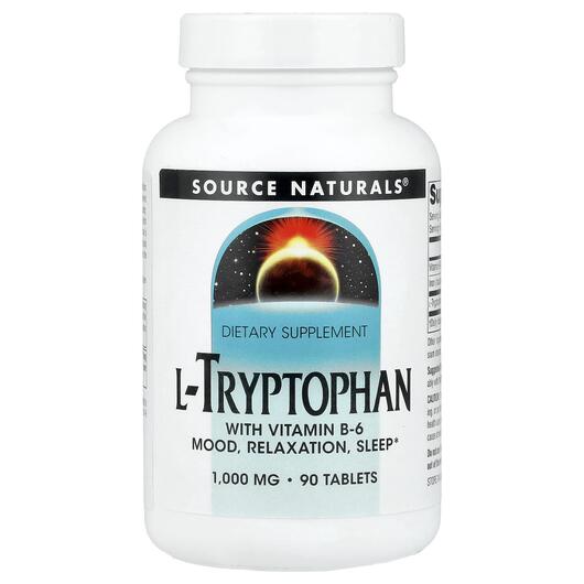 Основное фото товара L-Триптофан 1000 мг, L-Tryptophan 1000 mg 90, 90 таблеток