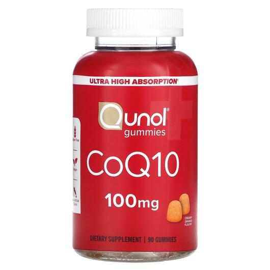 Основное фото товара Коэнзим CoQ10, CoQ10 Gummies Creamy Orange 50 mg, 90 таблеток