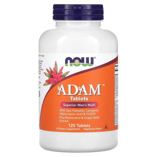 Основне фото товара NOW, ADAM Tablets Men's, Вітаміни для чоловіків, 120 таблето