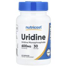 Uridine Уридин Nutricost 60 капсул