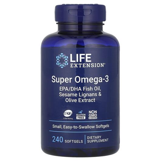 Основное фото товара Рыбий жир Омега-3, Omega Foundations Super Omega-3, 240 капсул