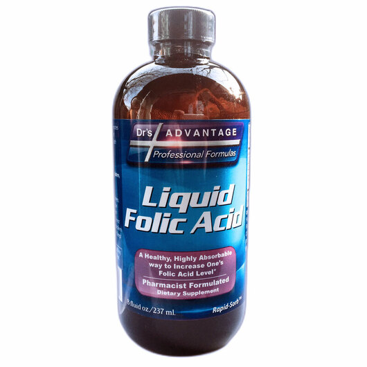 Основное фото товара Витамин B9 Фолиевая кислота, Liquid Folic Acid, 237 мл