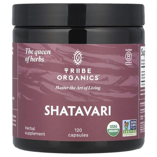 Основное фото товара Tribe Organics, Шатавари, Shatavari, 120 капсул