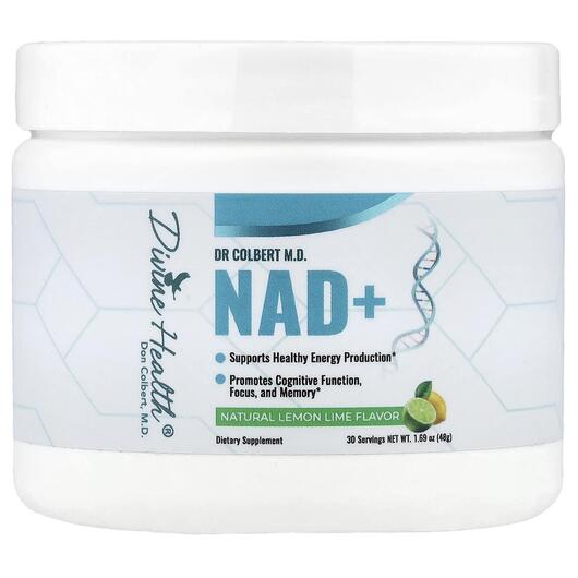 Основное фото товара Никотинамид НАД+, Dr. Colbert M.D. NAD+ Lemon Lime, 48 г