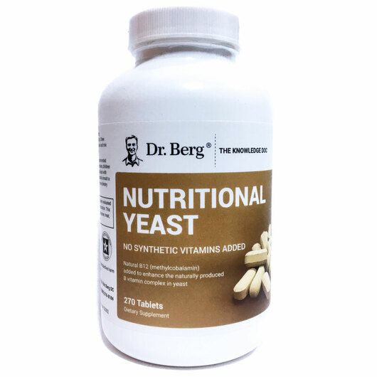 Основне фото товара Nutritional Yeast Tablets, Харчові дріжджі, 270 таблеток