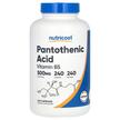 Фото товара Pantothenic Acid Vitamin, Витамин B5 Пантотеновая кислота, 240 ка