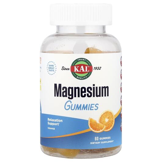 Основне фото товара KAL, Magnesium Gummies, Магній Цитрат, 60 таблеток