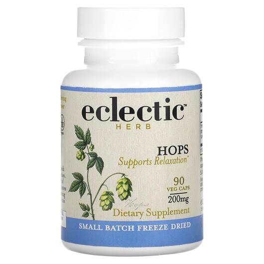Основное фото товара Eclectic Herb, Шишка хмеля 200 мг, Hops 200 mg, 90 капсул