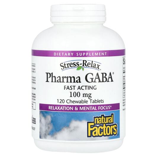 Основное фото товара ГАМК, Stress-Relax Pharma GABA 100 mg, 120 таблеток