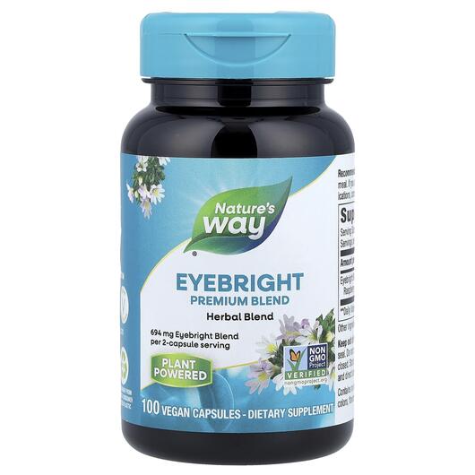 Основне фото товара Nature's Way, Eyebright Blend 458 mg, Очанка 458 мг, 100 кап