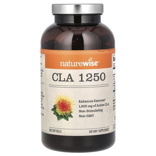 Основное фото товара Naturewise, Линолевая кислота, CLA 1250 1000 mg, 180 капсул