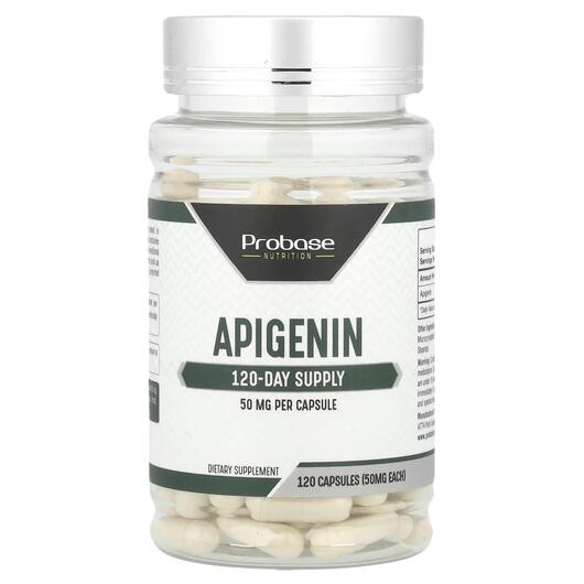 Основное фото товара Probase Nutrition, Апигенин, Apigenin 50 mg, 120 капсул