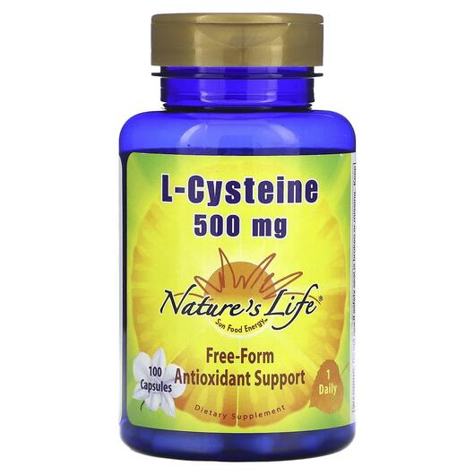 Основное фото товара Natures Life, L-Цистеин, L-Cysteine 500 mg, 100 капсул