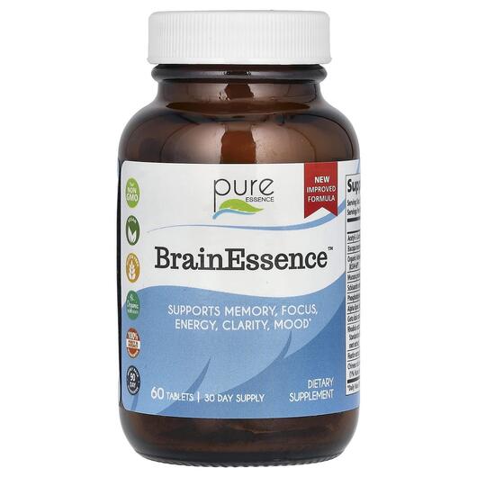 Основное фото товара Pure Essence, Поддержка мозга, BrainEssence, 60 таблеток