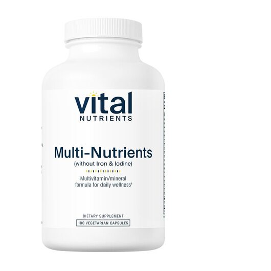 Основное фото товара Мультивитамины, Multi-Nutrients No Iron or Iodine, 180 капсул