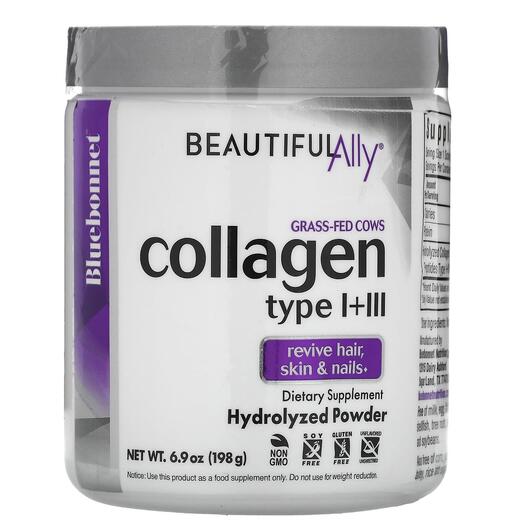 Основное фото товара Коллаген, Beautiful Ally Collagen Type I + III, 198 г